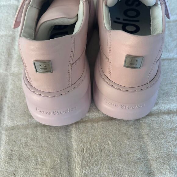 Acne studios VELCRO STRAP PLATFORM SNEAKERS pink EU 37 - Picture 4 of 8